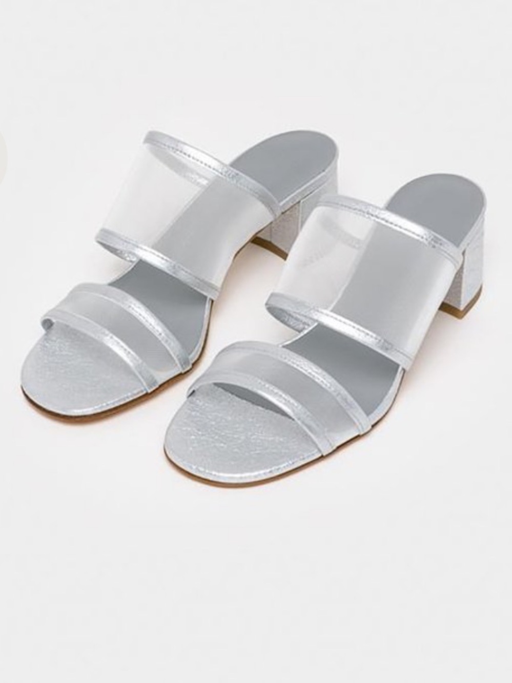 Maryam Nassir zadeh Martina mesh silver slide